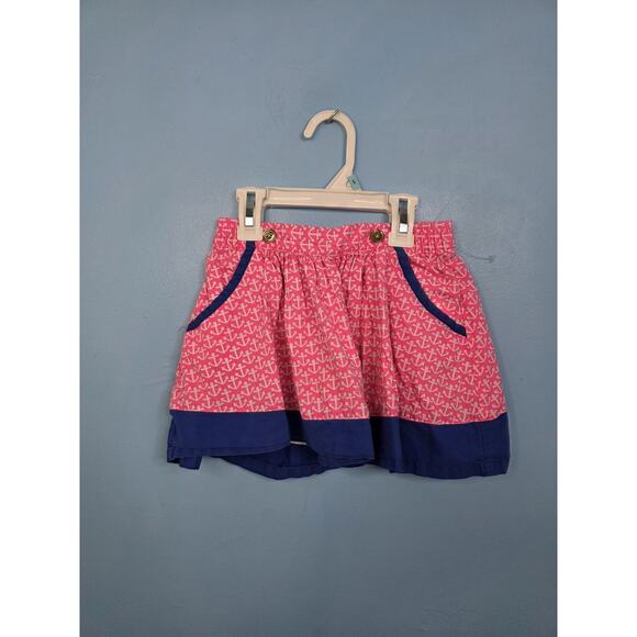 Gymboree Pink And Blue Anchor Skort Size 5 - Picture 1 of 3